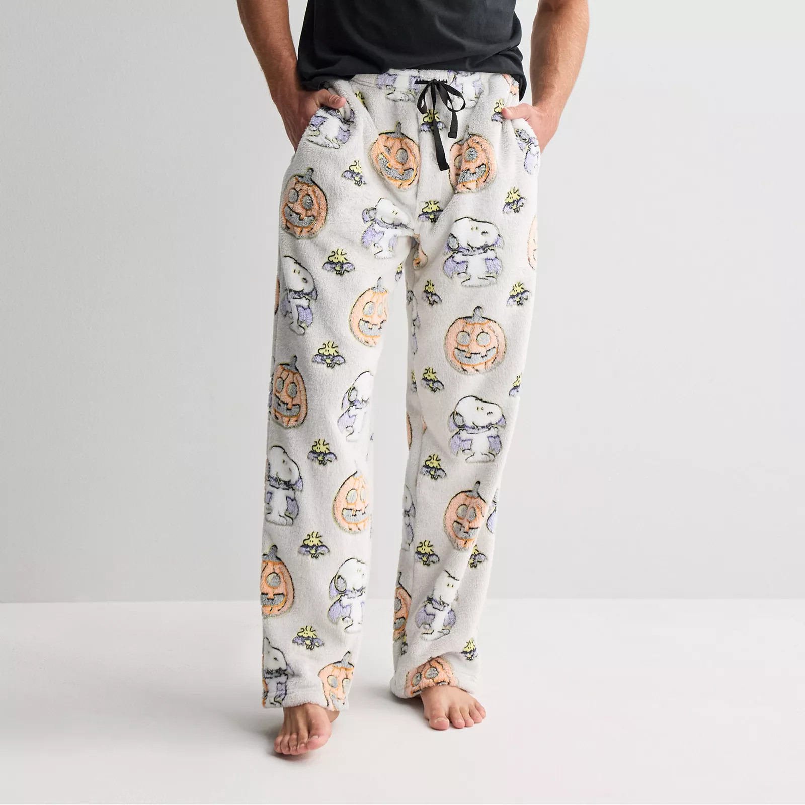 Men's Halloween Snoopula & Pumpkins Embossed Pajama Pants | Kohl's