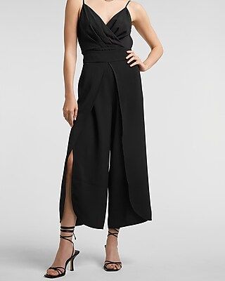 Mid Rise Cropped Split Leg Pant | Express