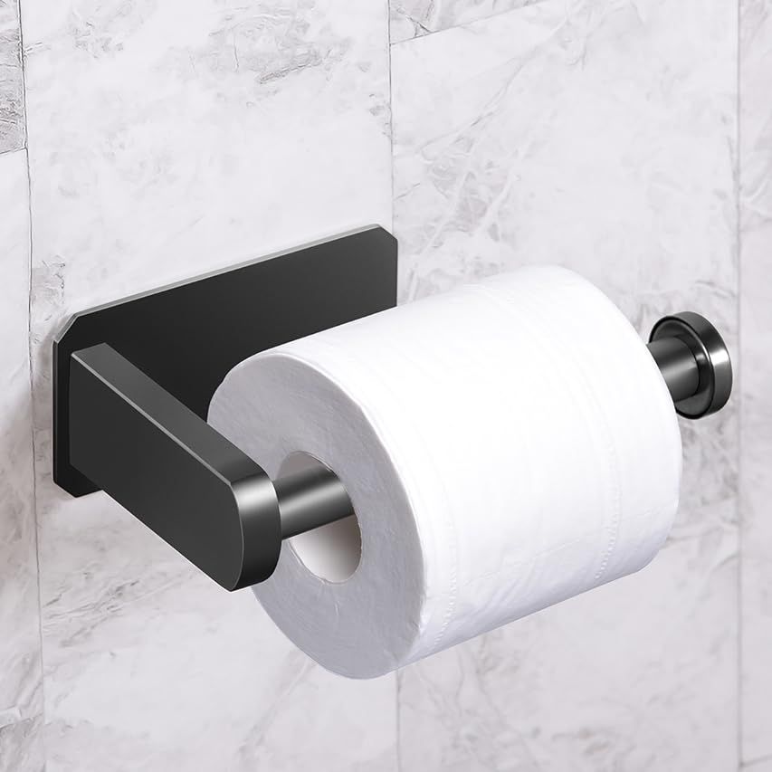 LAYUKI Self Adhesive Toilet Paper Roll Holder,Bathroom Toilet Paper Holder,Durable Self Adhesive,No  | Amazon (US)