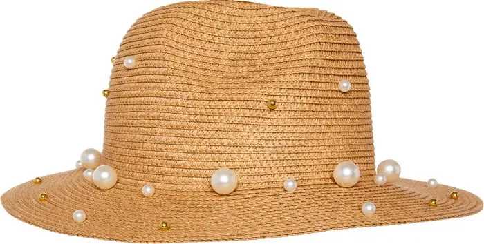 Steve Madden Aina Lurex Western Hat In Natural | ModeSens