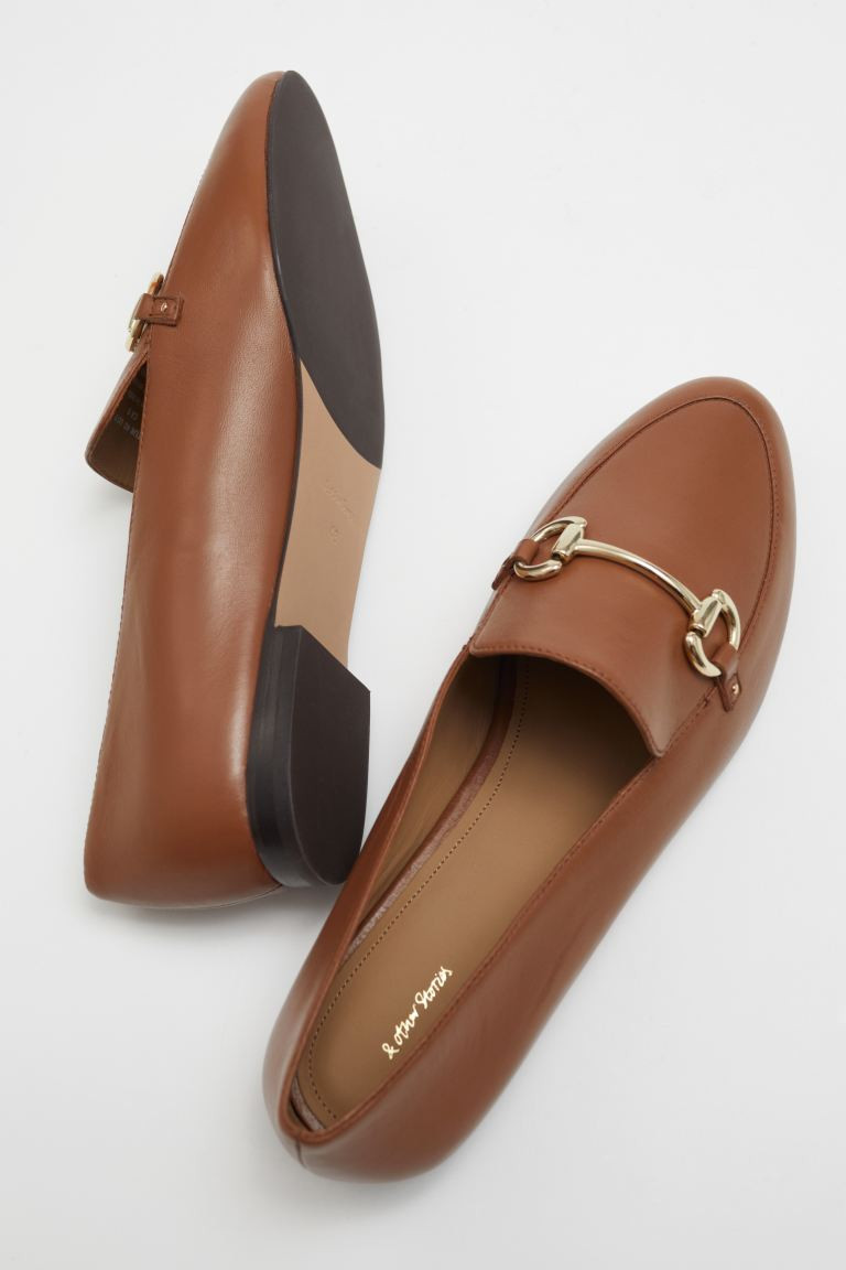 Equestrian Buckle Loafers - Brown - Ladies | H&M GB | H&M (UK, MY, IN, SG, PH, TW, HK)