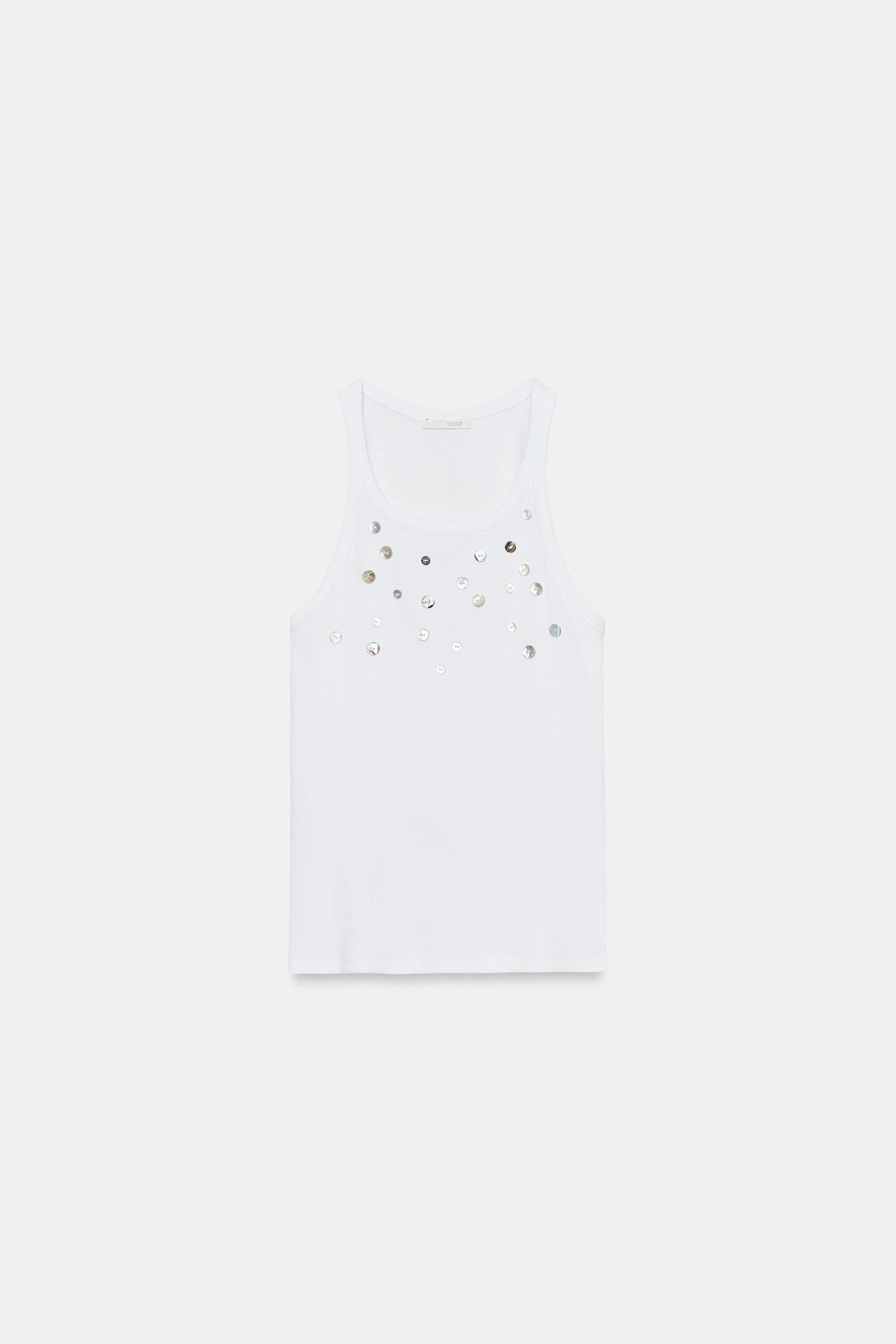 BUTTONED RIB TOP | Zara US