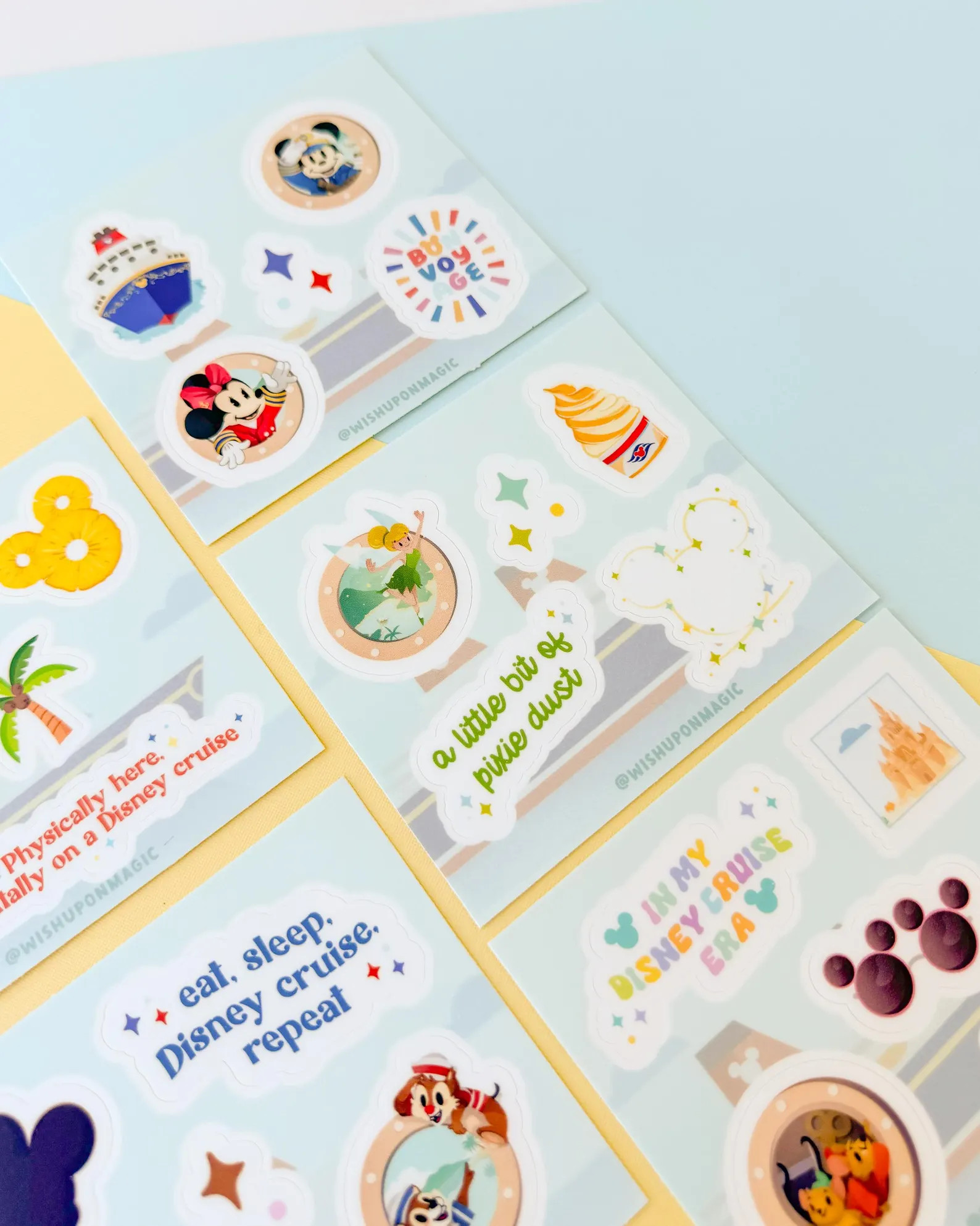 Cruise Pixie Dust Sticker Sheets (Set of 5) / Disney Cruise Castaway Cay decal phone planner wate... | Etsy (Global)