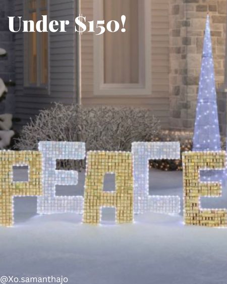 Christmas Yard Decor at Sam’s club! You can still purchase online even without membership! 

New years eve decor - Christmas decor - Christmas lights - Christmas yard signs - light up Christmas decor - peace 

#LTKhome #LTKSeasonal #LTKHoliday