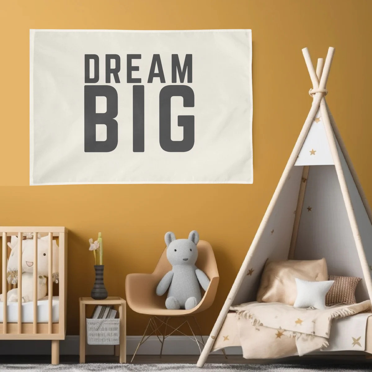 Dream Big Wall Flag | The Little Lemons Company