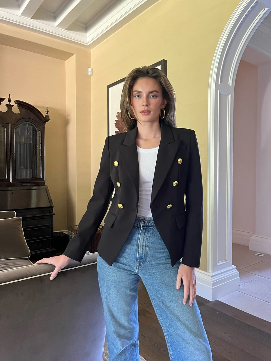 Lauren Tailored Blazer-Black | Benaar La