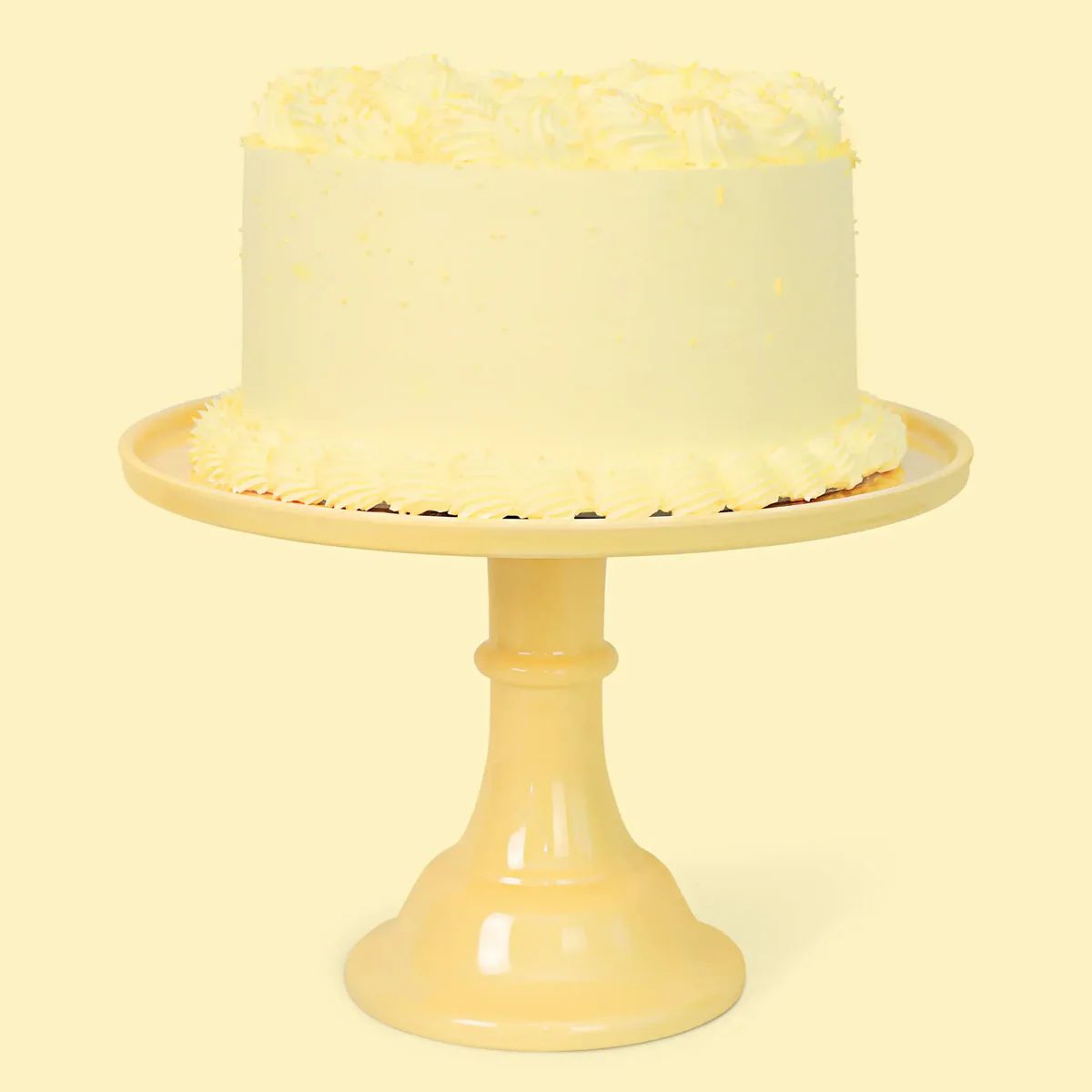 Melamine Cake Stand - Daisy Yellow | Ellie and Piper
