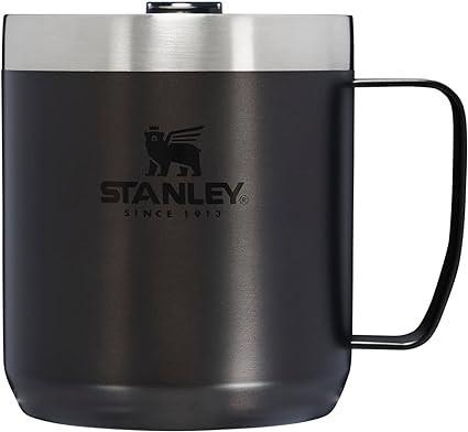 Stanley Stay Hot Camp Mug - Durable 18/8 Stainless Steel Insulated Mug - Splash-Free Tritan™ Dr... | Amazon (US)