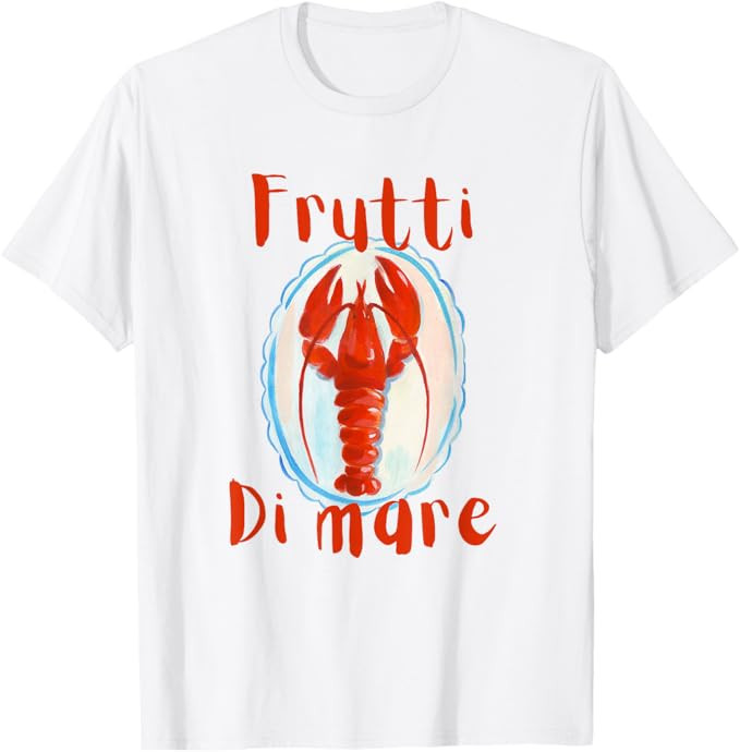 Frutti di mare lobster sea coastal aesthetic Italian summer T-Shirt | Amazon (US)