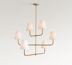 Harrison Leather Mobile Chandelier (47") | Pottery Barn (US)