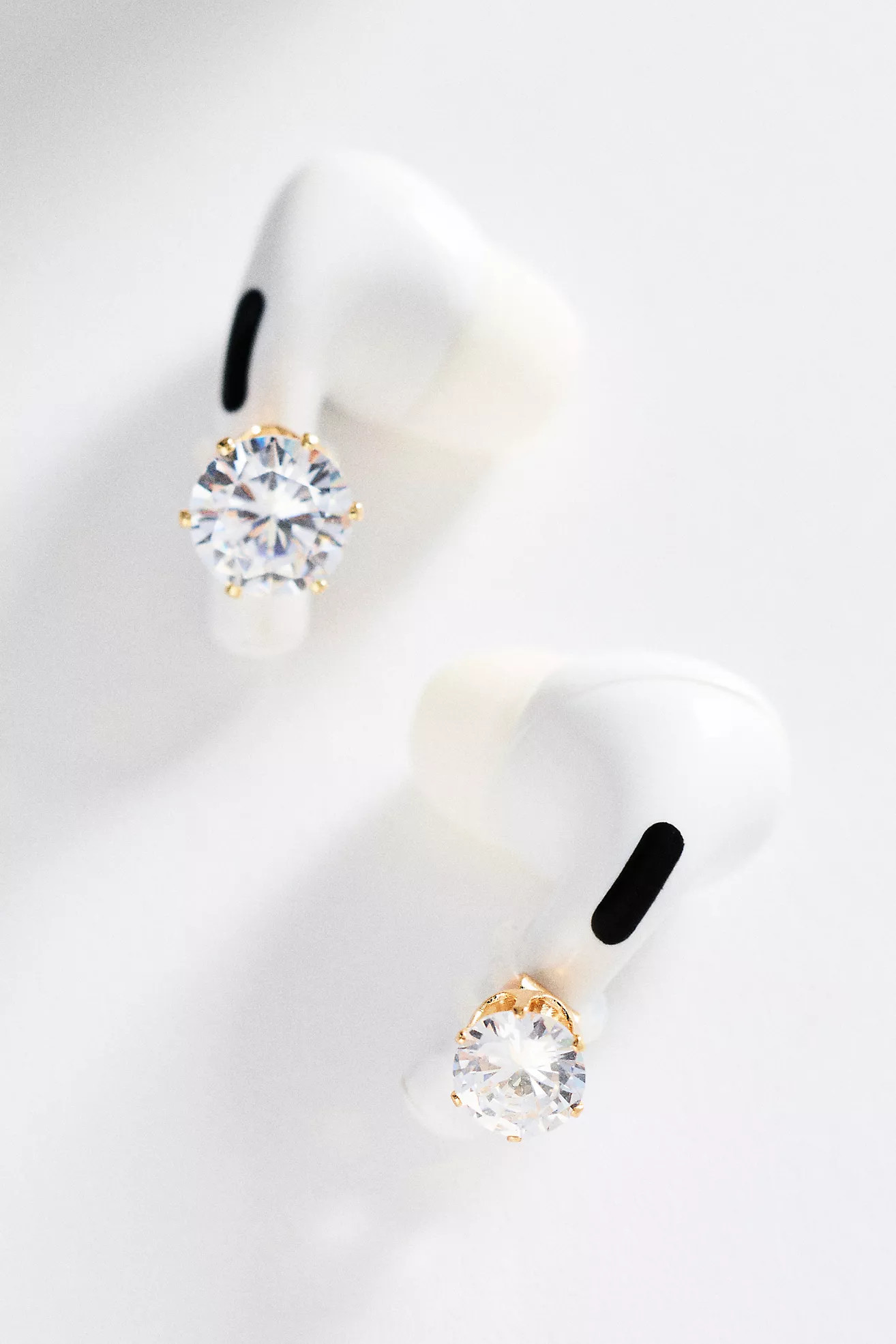 Cubic Zirconia Earbud Charms, Set of 2 | Anthropologie (US)