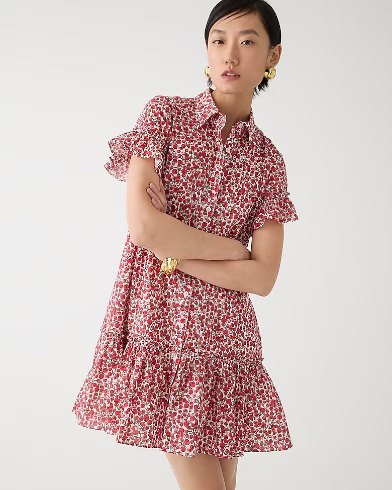 Amelia shirtdress in Liberty® Eliza's Red fabric | J.Crew US