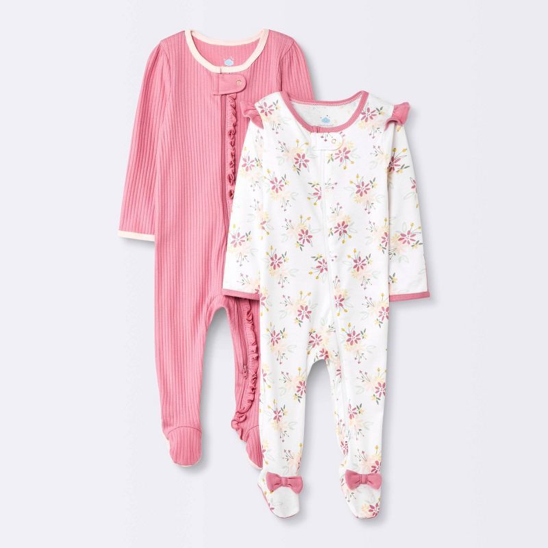 Baby 2pk 'Meadow' Sleep N' Play - Cloud Island™ Pink | Target