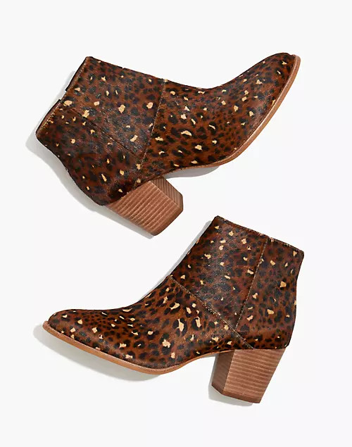 The Rosie Ankle Boot in Painted Leopard Calf Hair | Madewell
