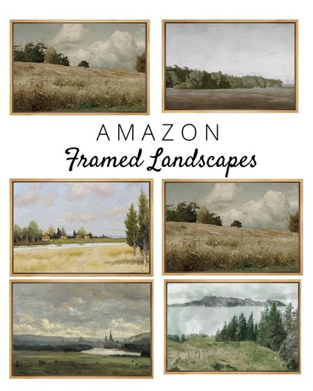 Amazon Landscape Painting Framed Art