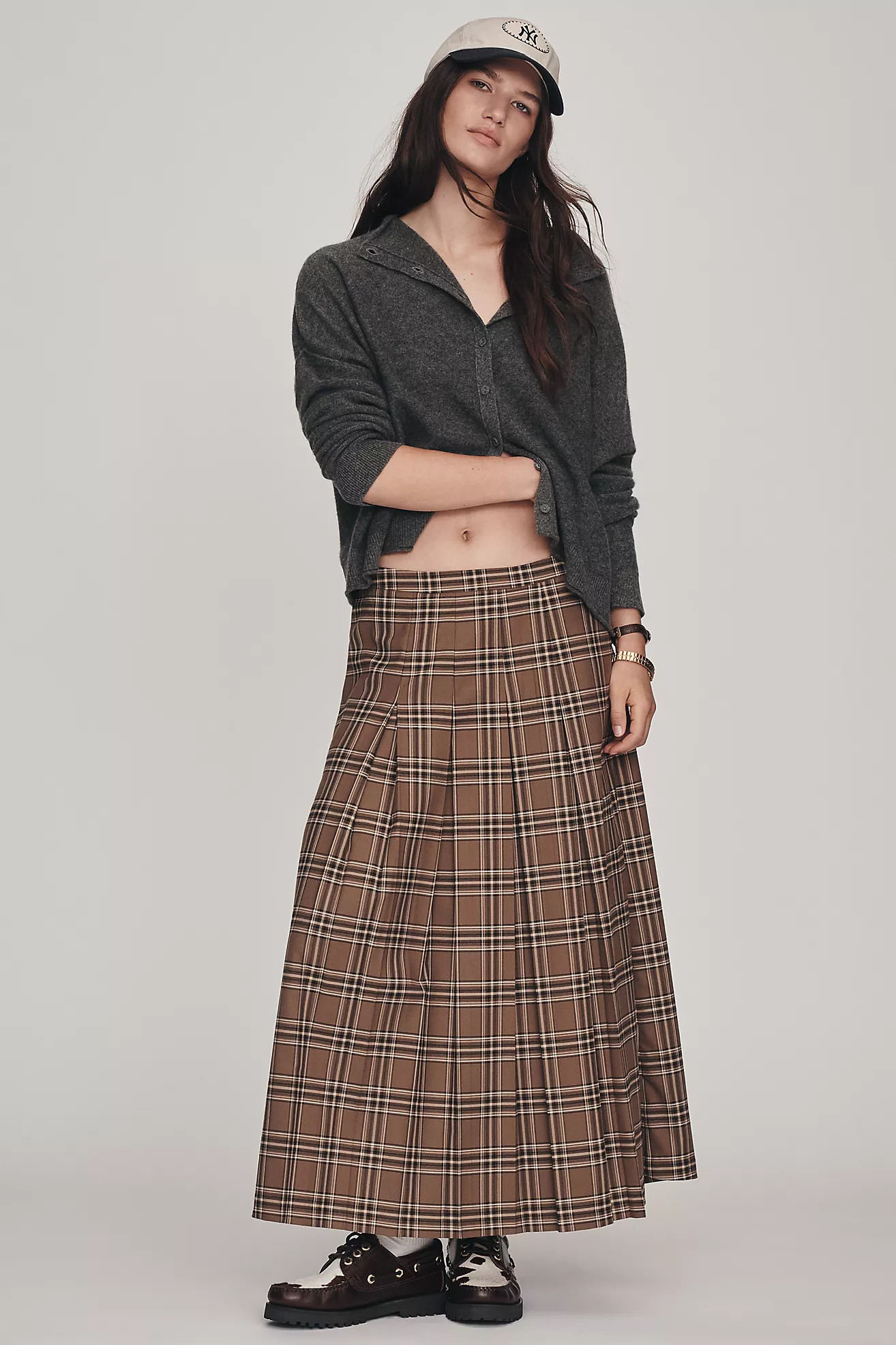 The Alani Cashmere Mock-Neck Cardigan Sweater by Pilcro | Anthropologie (US)