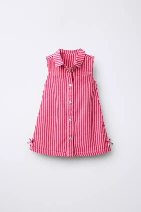 STRIPED TWILL DRESS | Zara US