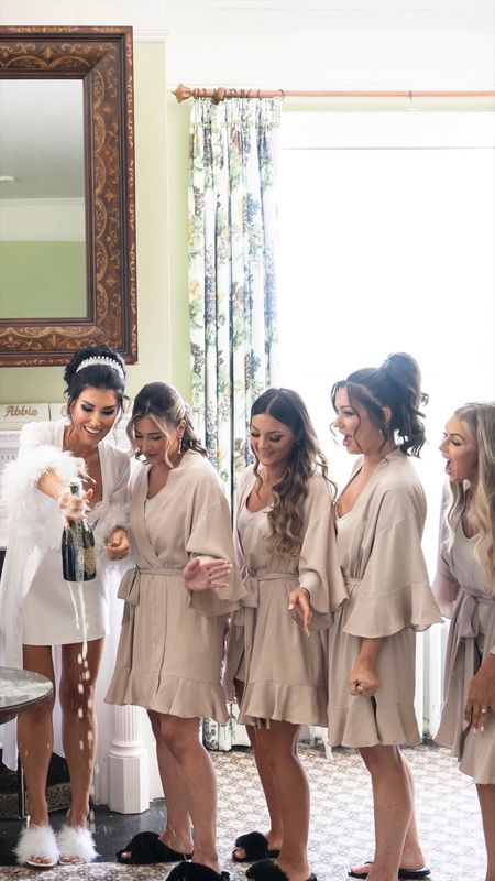 Bridesmaids robes + pajama sets by birdy grey (in taupe and champagne) ✨ 

#LTKwedding #LTKunder100 #LTKunder50