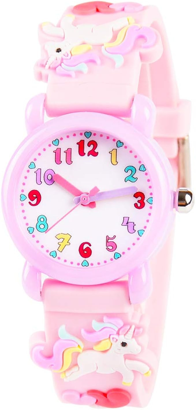 Venhoo Kids Watches 3D Cute Cartoon Waterproof Silicone Children Toddler Wrist Watch Birthday Gif... | Amazon (US)