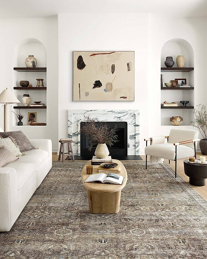 Loloi II Layla Collection LAY-13 Antique/Moss, Traditional 5'-0" x 7'-6" Area Rug | Amazon (US)