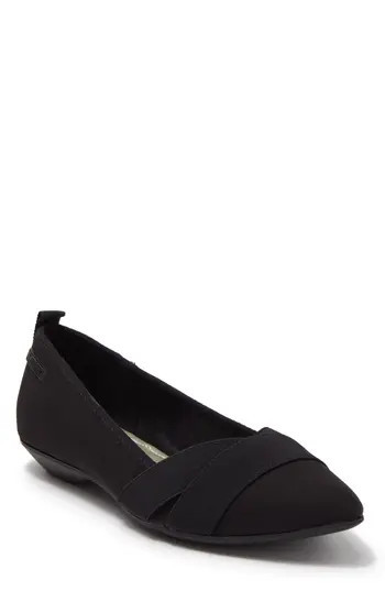 Anne Klein Oval Flat in Black at Nordstrom Rack, Size 6.5 | Nordstrom Rack