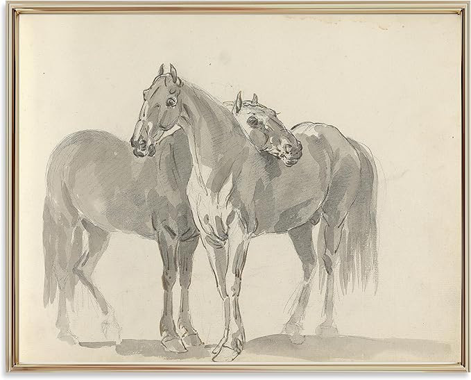 Equestrian Wall Decor - Horse Art Print for Home Decor - Antique Horse Riding Wall Artwork Decora... | Amazon (US)