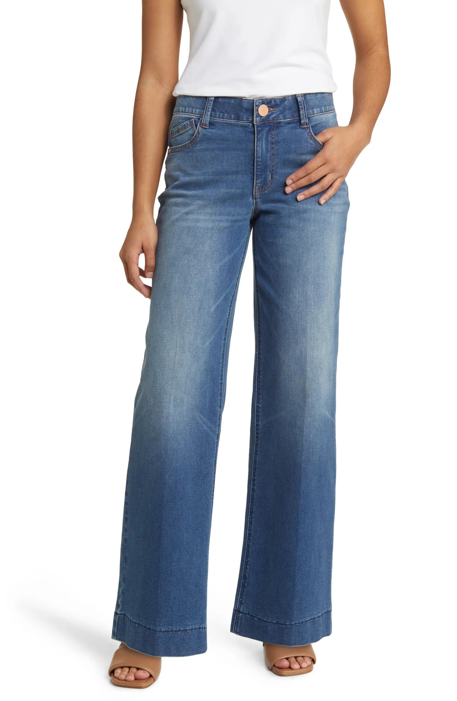 'Ab'Solution High Waist Wide Leg Jeans | Nordstrom