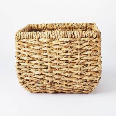 13" x 11" Chunky Cube Woven Basket Natural - Threshold™ designed with Studio McGee | Target