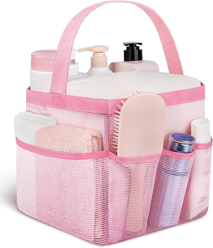 Attmu Mesh Shower Caddy Portable for College Dorm Room Camping Essentials, Shower Caddy Dorm with... | Amazon (US)