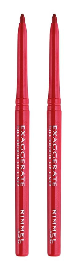 Rimmel Exaggerate lip liner, Red Diva, 2 Count | Amazon (US)