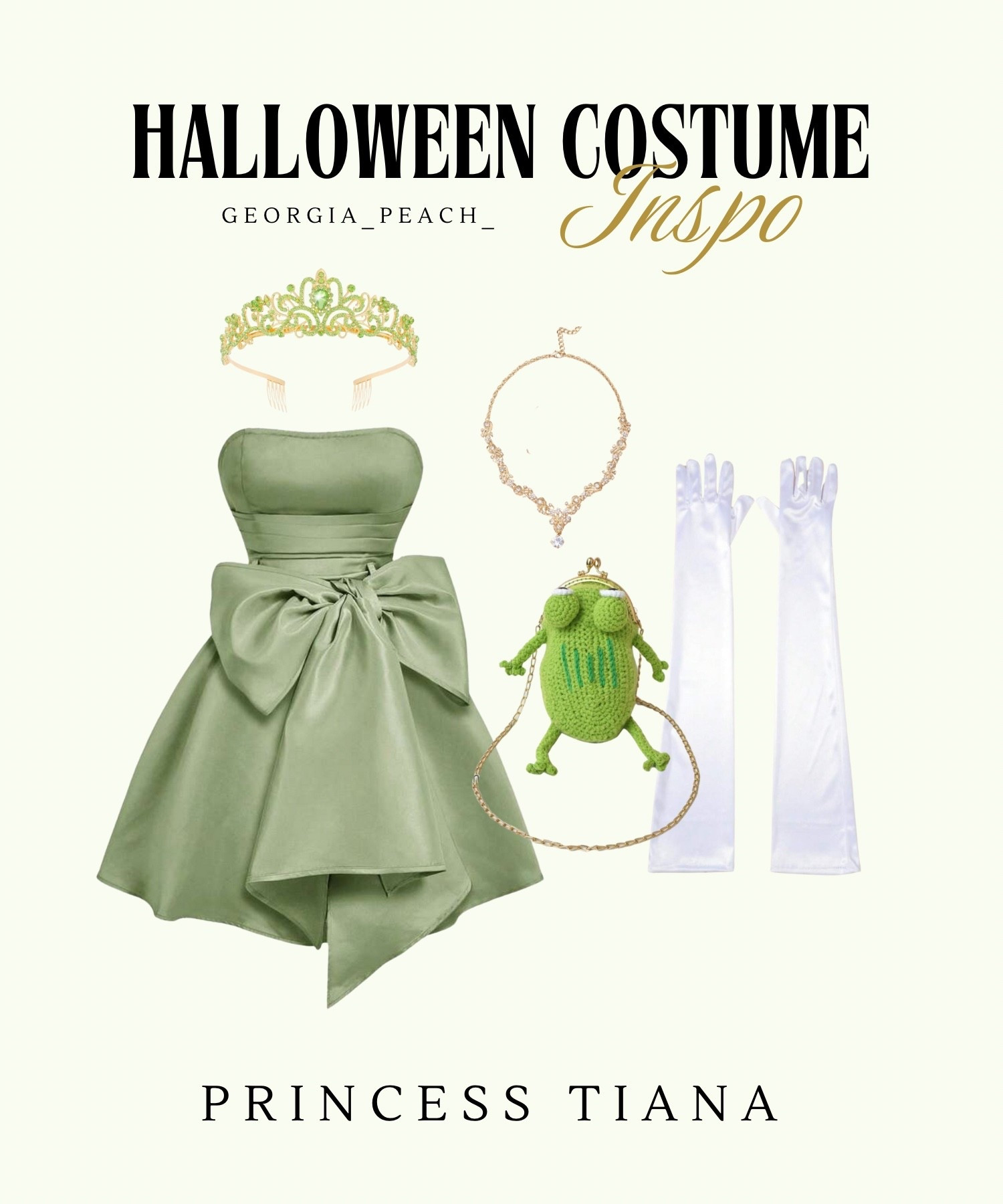 Princess Tiana Halloween Costume Outfit Inspo #halloweencostume #costumeinspo #costumeideas #diycostume #easycostume #princesstiana #disneycostume 

#LTKHalloween #LTKStyleTip #LTKFindsUnder50