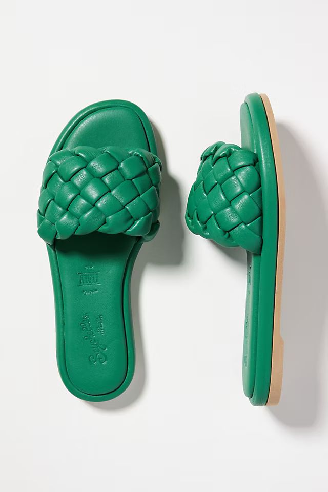 Seychelles Puffy Woven Slide Sandals | Anthropologie (US)