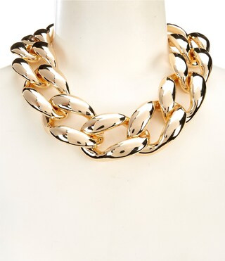 Anna & Ava Large Curb Link Chunky Chain Statement Collar Necklace | Dillard's | Dillard's