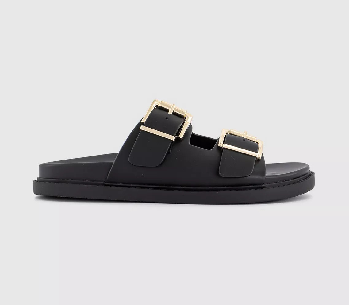 Shae Double Buckle Footbed Sliders | Office Shoes (UK)