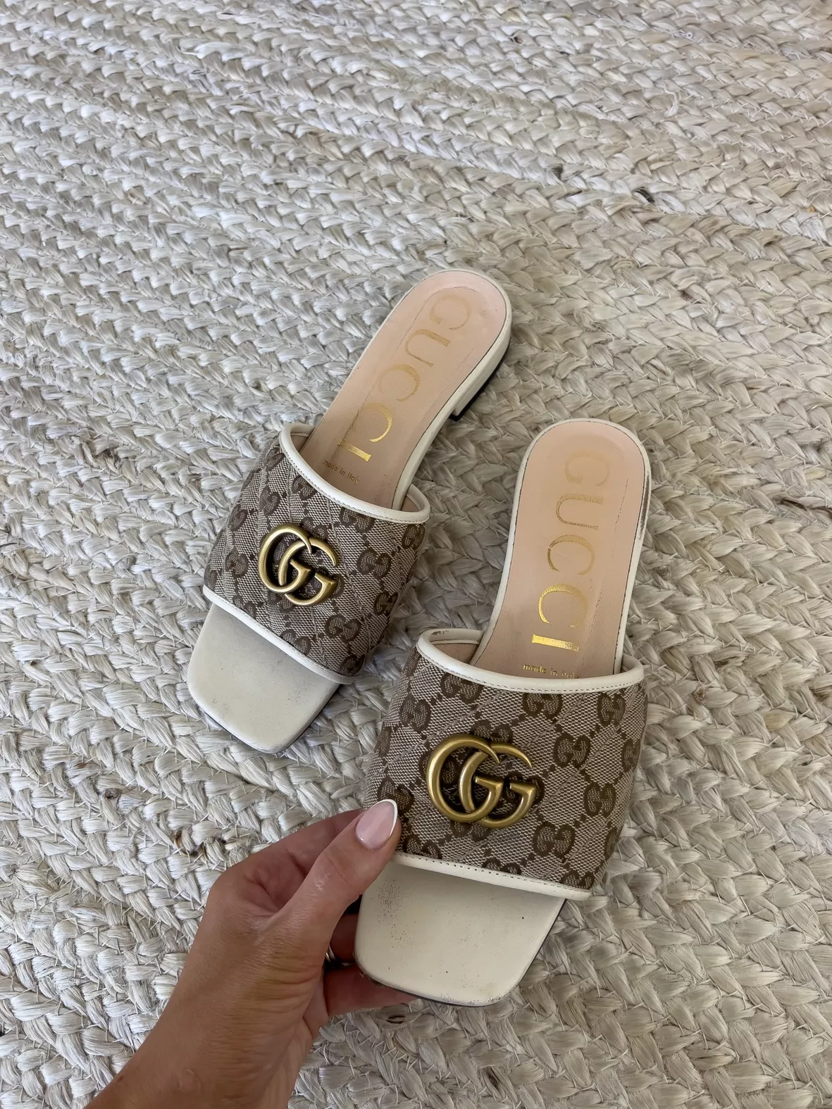 Gucci GG Crystal Mesh Slide Sandal … curated on LTK