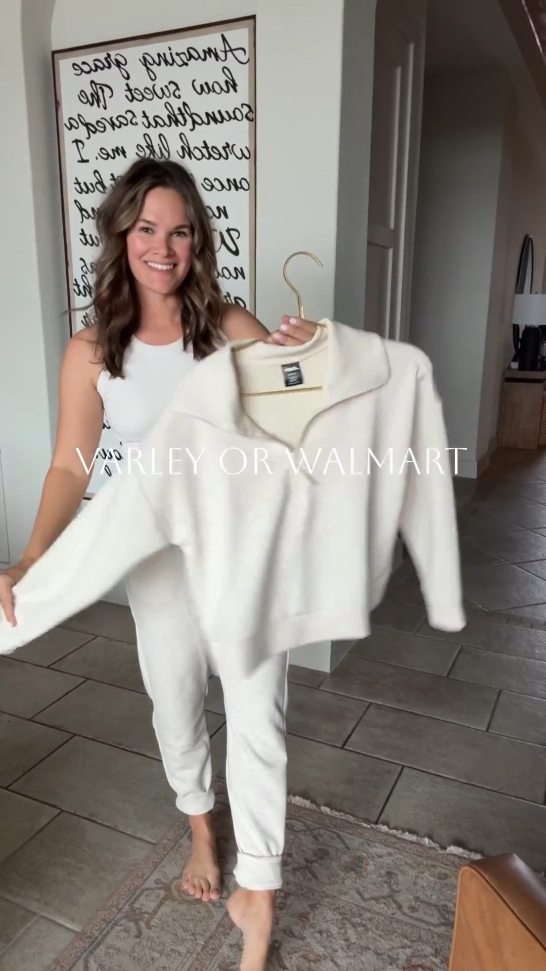 Found the cutest matching set at Walmart! Outfit under $40. Giving Varley, so versatile easy to dress up or down- Amazing quality and fit- running errands, lounging, kids sports events  ✨

#walmart #walmartstyle #matchingset #loungeset 

#LTKFindsUnder50 #LTKgrwm #LTKActive