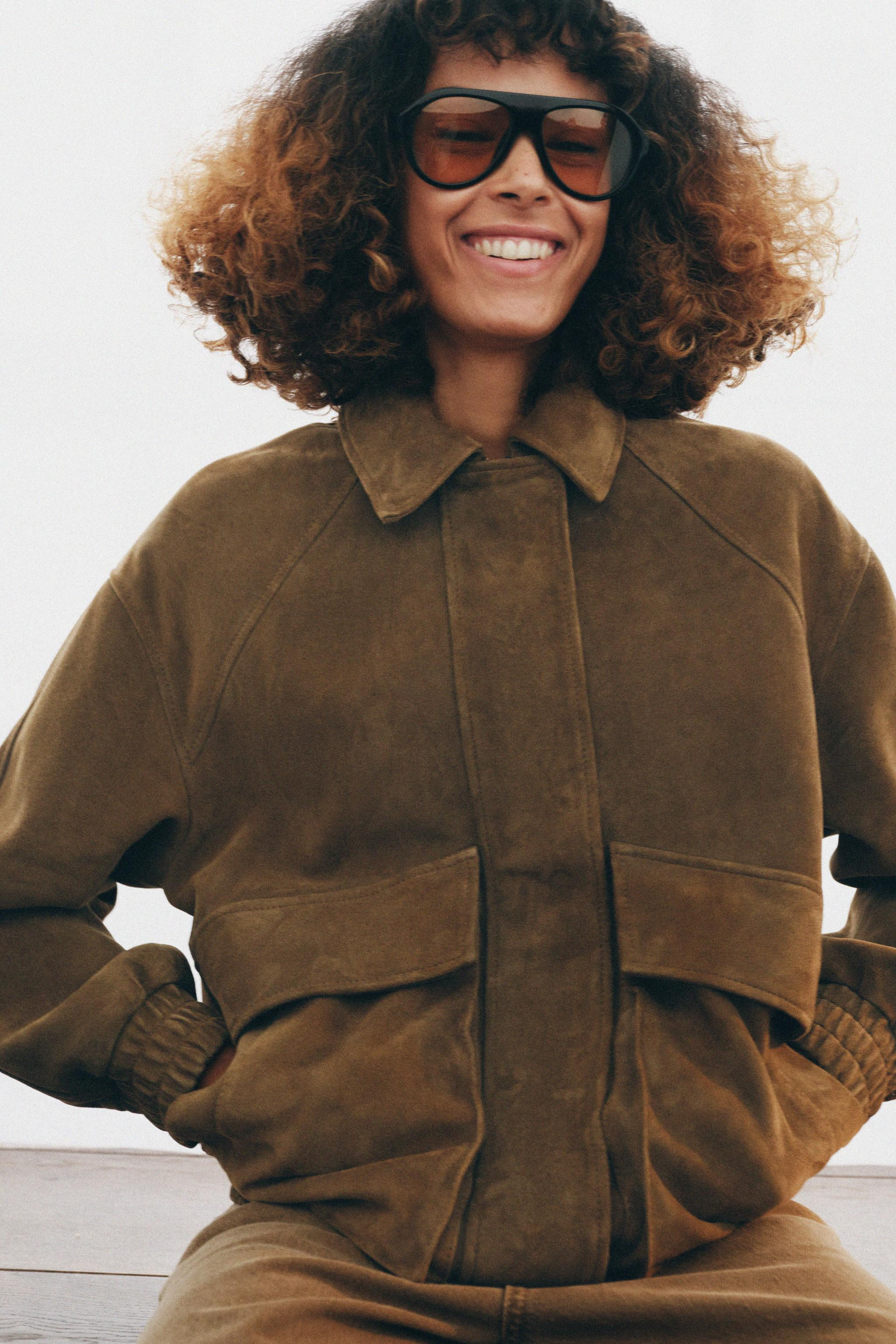 OVERSIZE SUEDE LEATHER JACKET ZW COLLECTION LIMITED EDITION | Zara UK