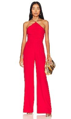 Lovers and Friends Rosalie Jumpsuit in Bright Red from Revolve.com | Revolve Clothing (Global)