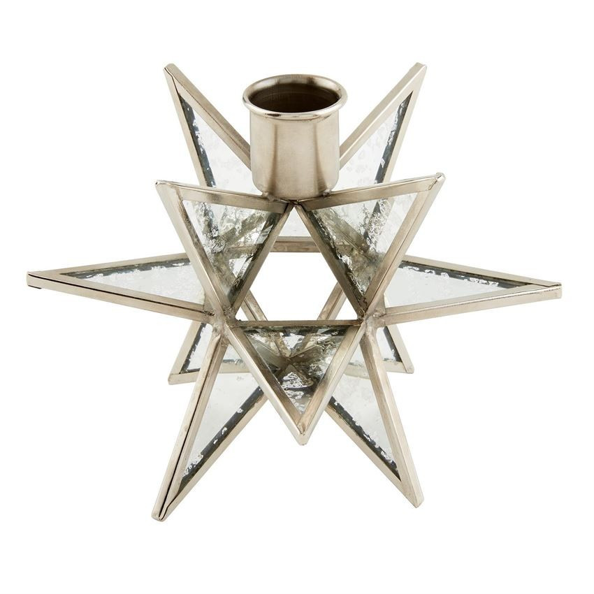 Silver Star Candle Holder | Mud Pie (US)