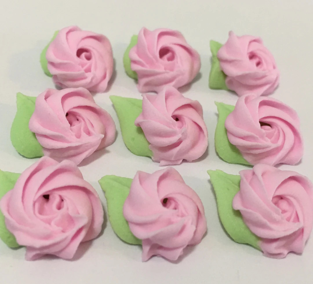 150 Mini Pink Rosettes Royal Icing Flowers Approx.size 1/2 - Etsy | Etsy (US)