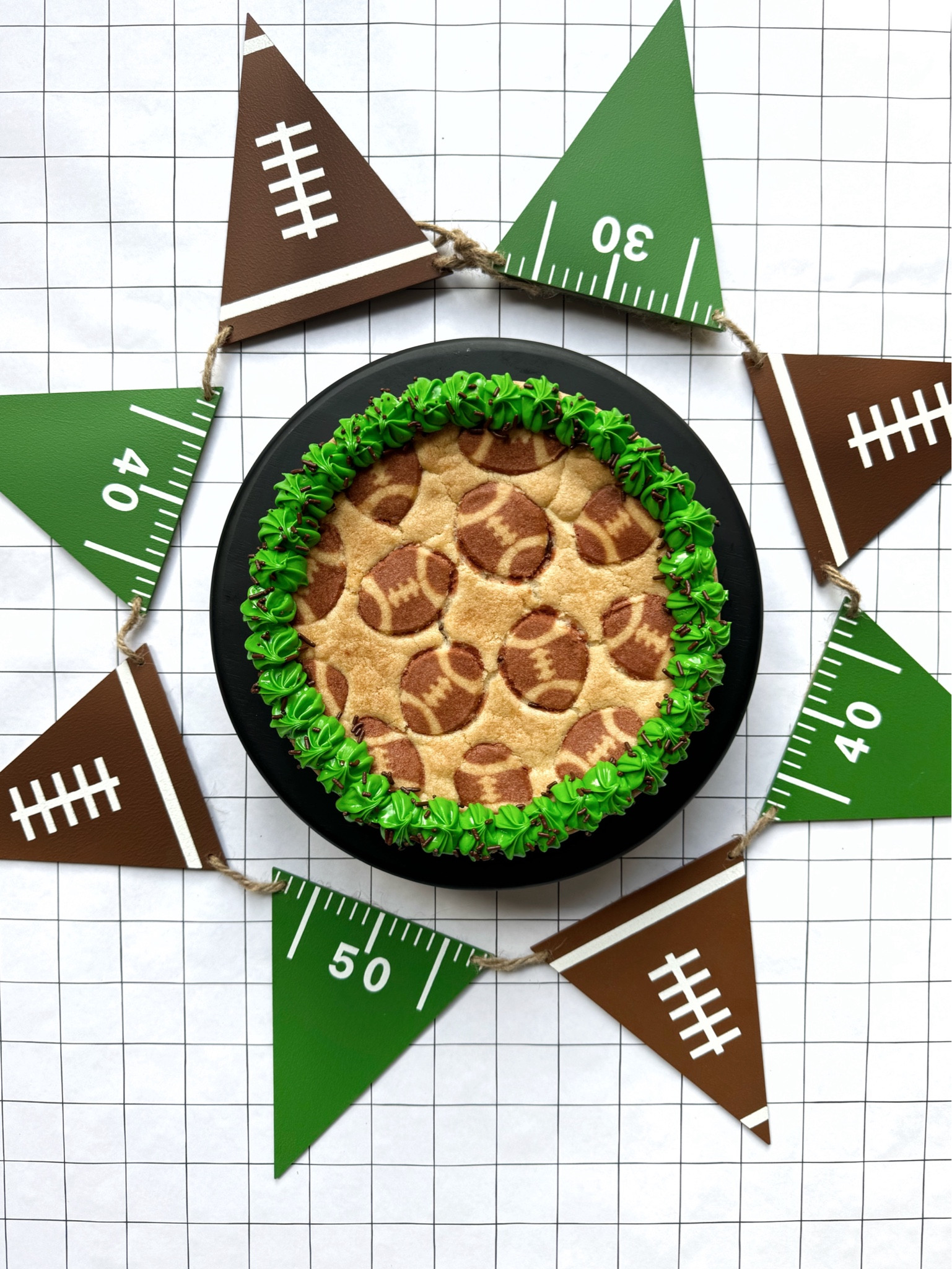 An easy football themed cookie cake you can make at home! 

#LTKFindsUnder50 #LTKParties #LTKSeasonal