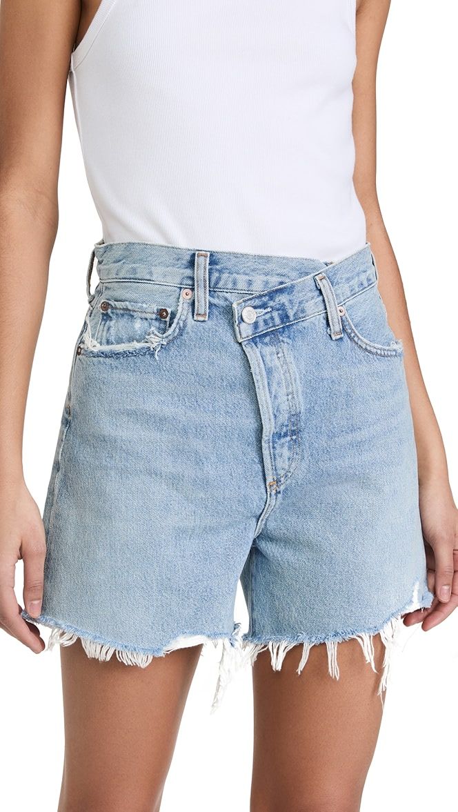 Crisscross Jean Shorts | Shopbop
