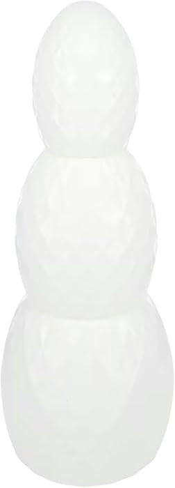 White Stacked Geometric Eggs Easter Decor 3Pc-Pack, Stackable Tabletop Mantle Fireplace Living Ro... | Amazon (US)