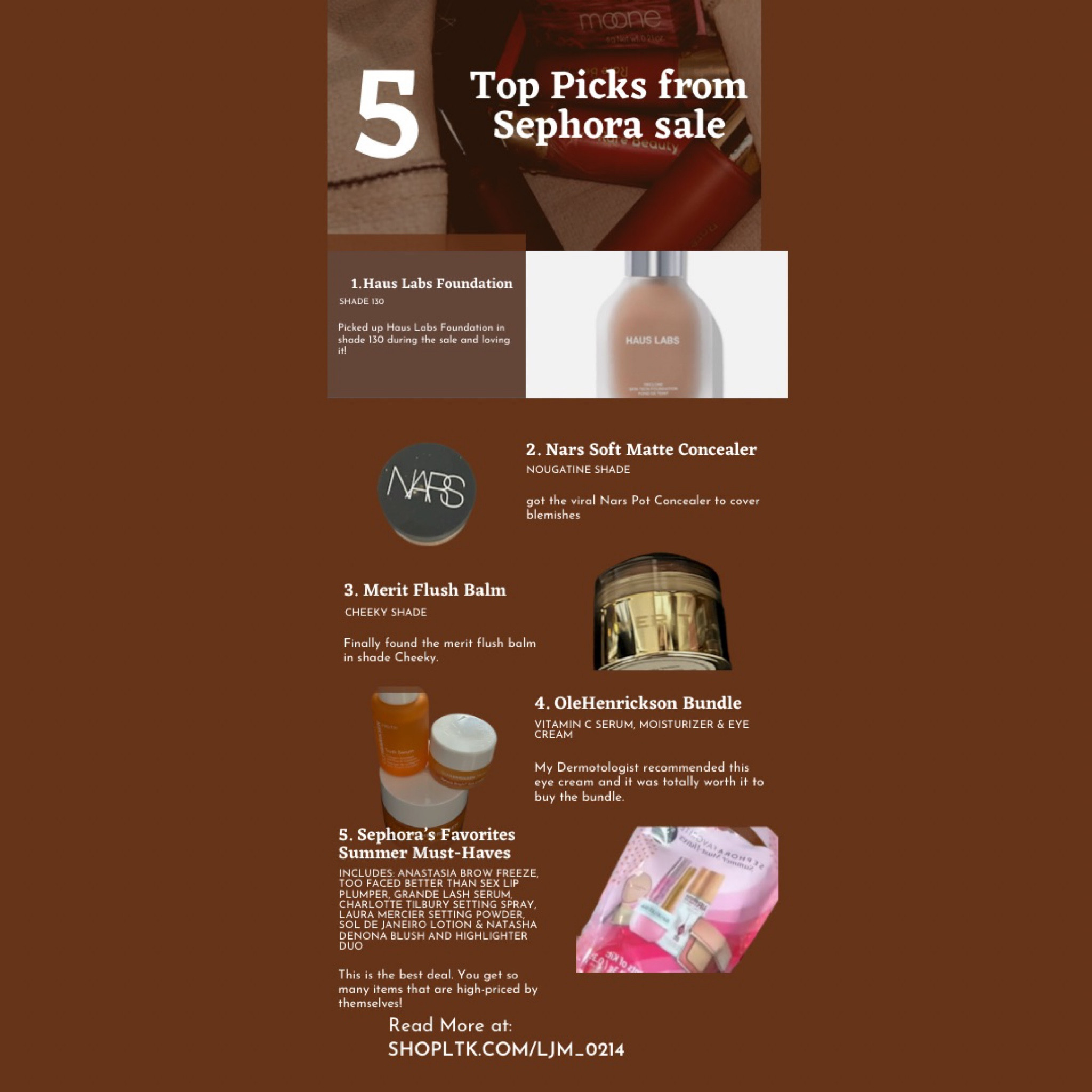 Last day of Sephora sale. Here are my top 5 picks.

#LTKsalealert #LTKbeauty #LTKstyletip