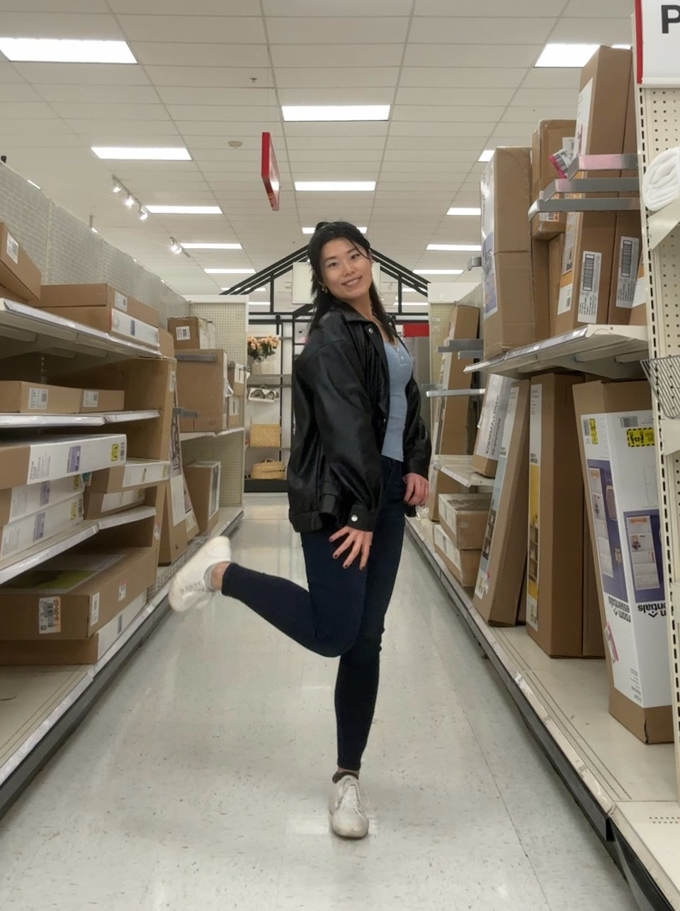 Oversized leather jacket, Hanley top, Brami, OGL move, skinny jeans, white sneakers

#LTKVideo #LTKSeasonal #LTKstyletip