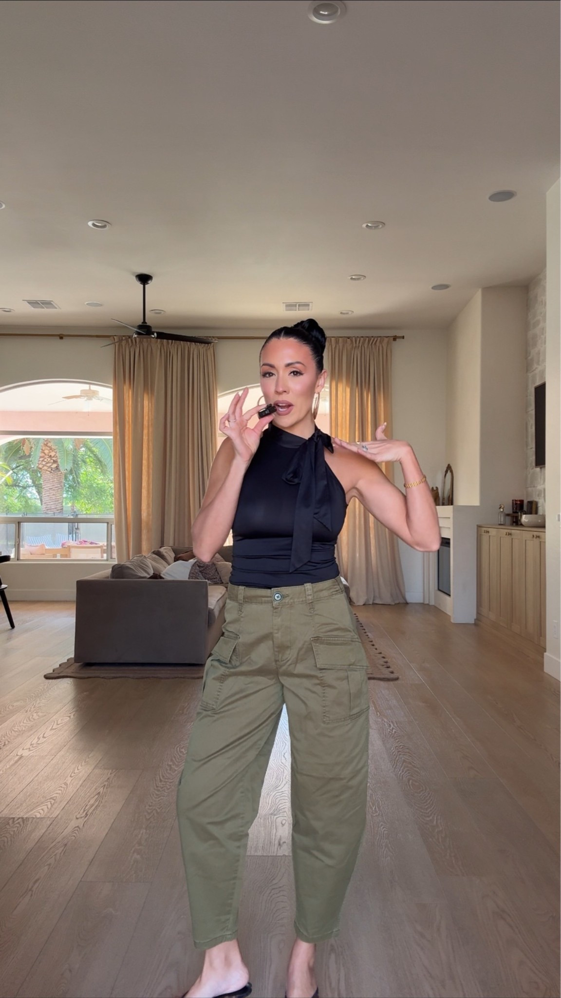 Walmart outfit idea 
Top size XS 
Cargo pants size XS 
Leopard kitten heels 

Walmart outfits 
Fall outfit ideas

#LTKootd #LTKdayinmylife #LTKSeasonal