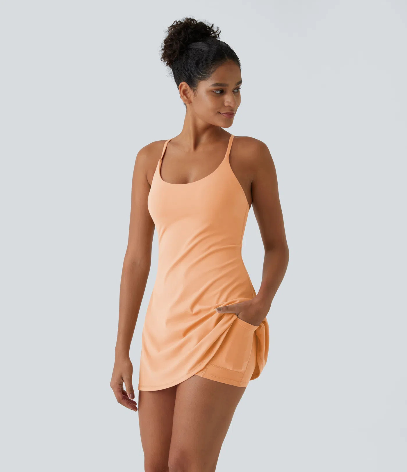 Women’s SoftlyZero™ Plush Backless Active Dress-Easy Peezy Edition - Halara | HALARA