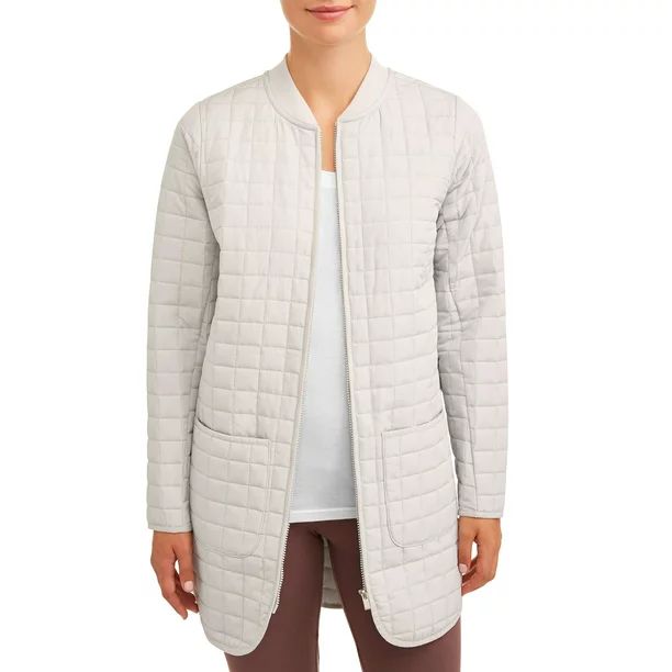 Athletic Works Women's Quilted Tunic Jacket | Walmart (US)