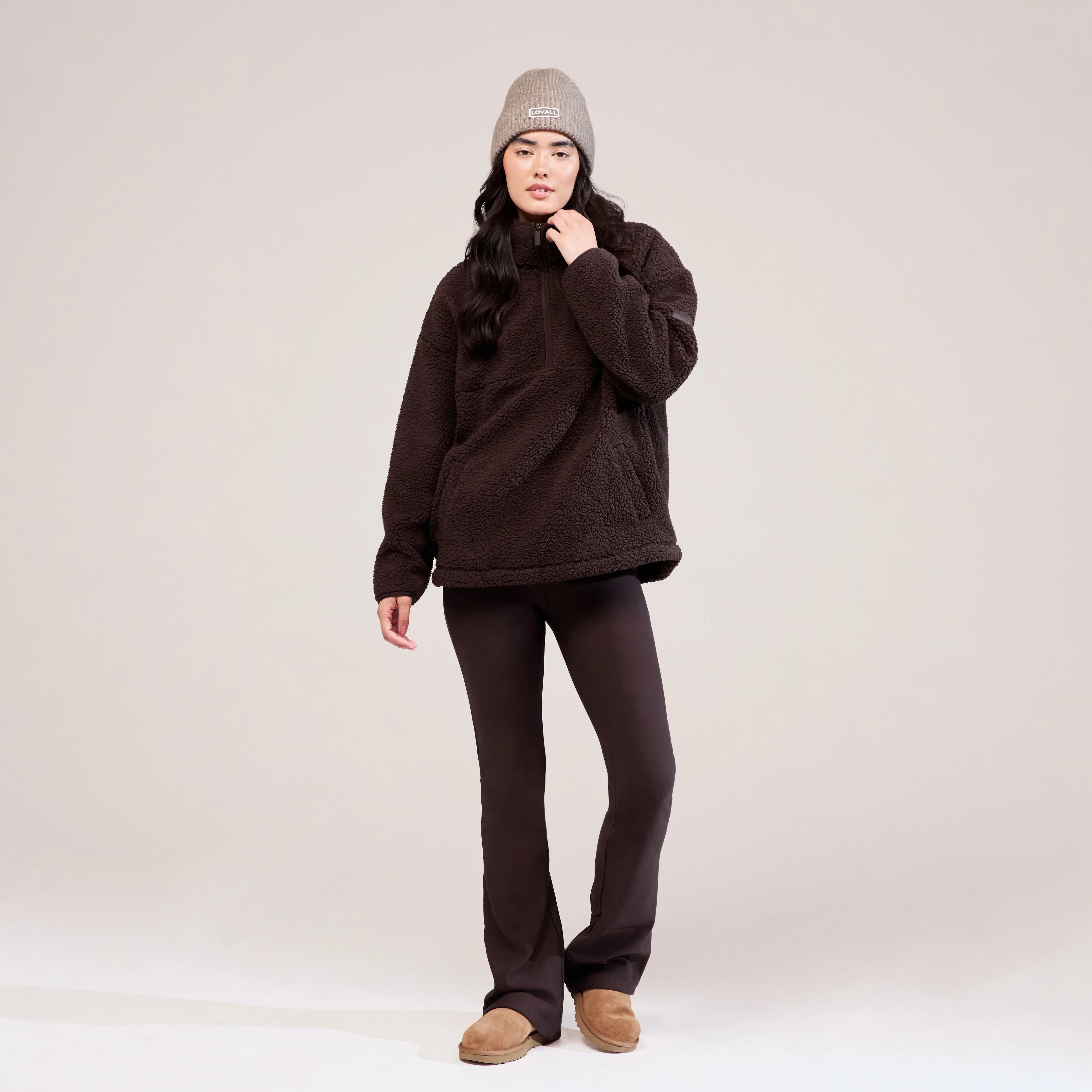 Winter Flare Leggings | Espresso brown | LOVALL