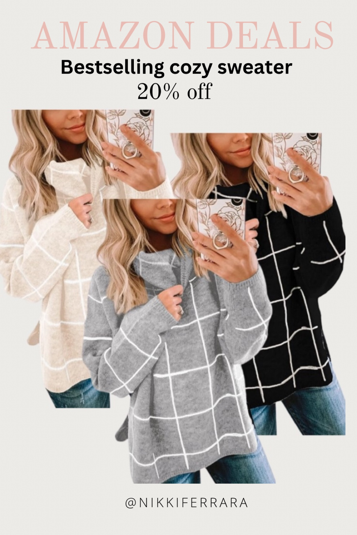 AMAZON BLACK FRIDAY DEALS - 20% off best selling cozy sweater!

I have the beige one and love it!

Amazon deal, Amazon Black Friday deal, Amazon review, Amazon bestseller, Amazon sweater, sweater, neutral sweater, loungewear, lounge, women’s sweater, women’s holiday gift guide, black sweater, gray sweater, grid sweater, chic sweater, thanksgiving outfit 

#LTKSeasonal #LTKGiftGuide #LTKCyberWeek